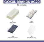 AquaClear 20 HOB Maintenance & Replacement Filter Media Kit, Including Gokul - Image 2