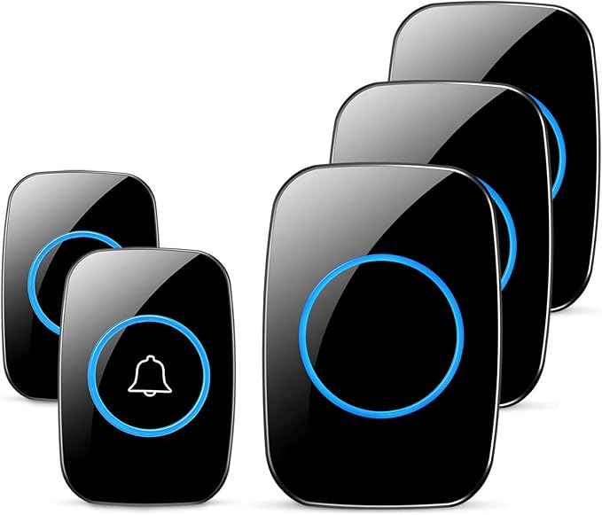 Wireless Doorbell, FullHouse Waterproof Door Bell Kit, Distinguish Front and
