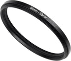 58mm to 52mm Step-Down Ring Filter Adapter, Metal Ring Step-Down Rings Adapter by BETUYESS