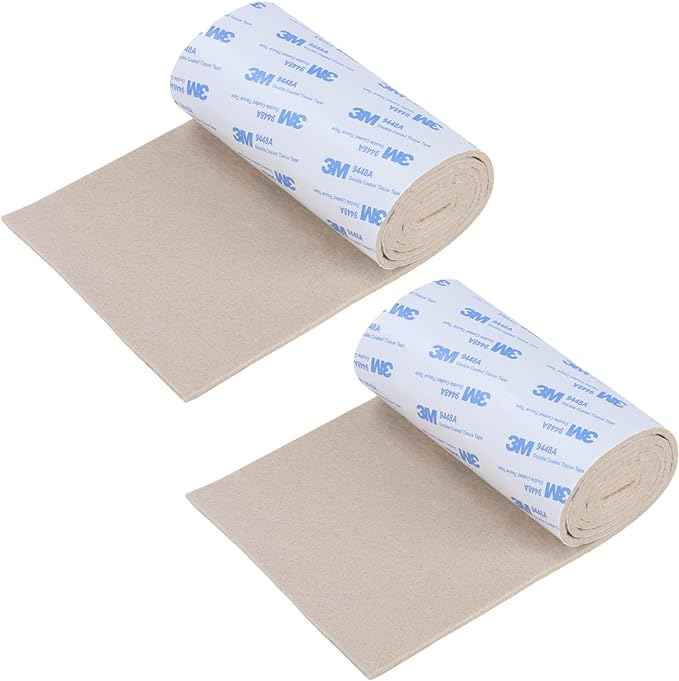 Felt Furniture Pads, Non Slip Self Adhesive Cuttable Felt Tape Beige Heavy Duty