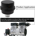 2pcs 1/2" Thread Air Compressor Silencer, Air Compressor Intake Filter Sound - Image 5