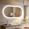 LUVODI Lighted LED Bathroom Mirror: 48x24IN Wall Mounted Dimmable 3 Colors by LUVODI