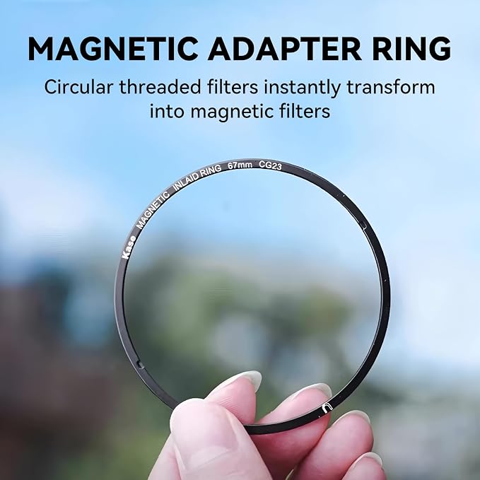 Kase 72mm Magnetic Adapter Ring, Aviation Aluminum 0.5s Snap-On Frame - Image 3