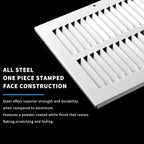 24x8 Return Air Grille, Air Return Vent Cover, Flat Vent Cover, Rejillas De - Image 3