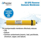 Watts Premier RO Water Filter 50 GPD Semi-Permeable Membrane Replacement - Image 7