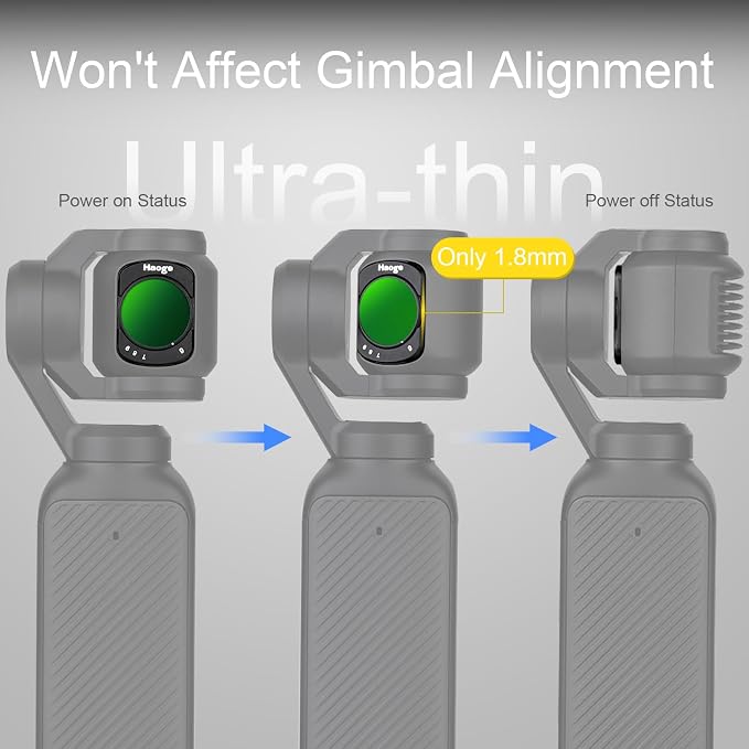 Haoge Filter Set for DJI Osmo Pocket 3 Creator Combo, - Image 5