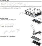 AWO ET-RFL300 Replacement Projector Air Filter - Image 5