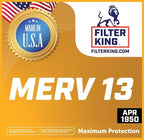 Filter King Air Filters 7.75x25.75x1 | 12 Pack | MERV 13 | HVAC Pleated AC - Image 2