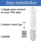 3 Inch Vent Stack Pipe Filter, Sewer Vent Filter Septic Tank Roof Vent Filters - Image 7