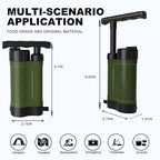 Portable Water Filter Pump, 0.01 Micron Manual Survival Water Purifier - Image 6