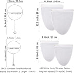WMKGG Ultra Fine Mesh Strainer Bags, Reusable Mesh Filter Bags - Image 2