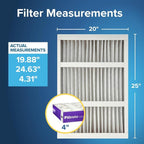 Filtrete 20x25x4, AC Furnace Air Filter, MPR 1550 DP, Healthy Living Ultra - Image 2