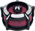Air Filter Intake Motorcycle Turbine Cleaner Kit Cnc Cut Chrome - Image 2