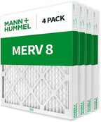 Mann+Hummel 20x24x2 MERV 8 Pleated HVAC AC Furnace Air Filters. 4 Pack. - Image 3