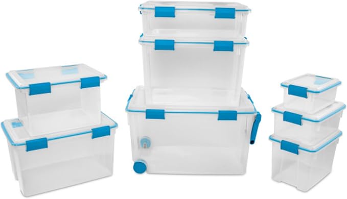 Sterilite 24-Pack Gasket Box, Weather-Resistant Storage Bins - Image 9