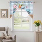Swag Valance Curtains, Easter Truck - Image 2