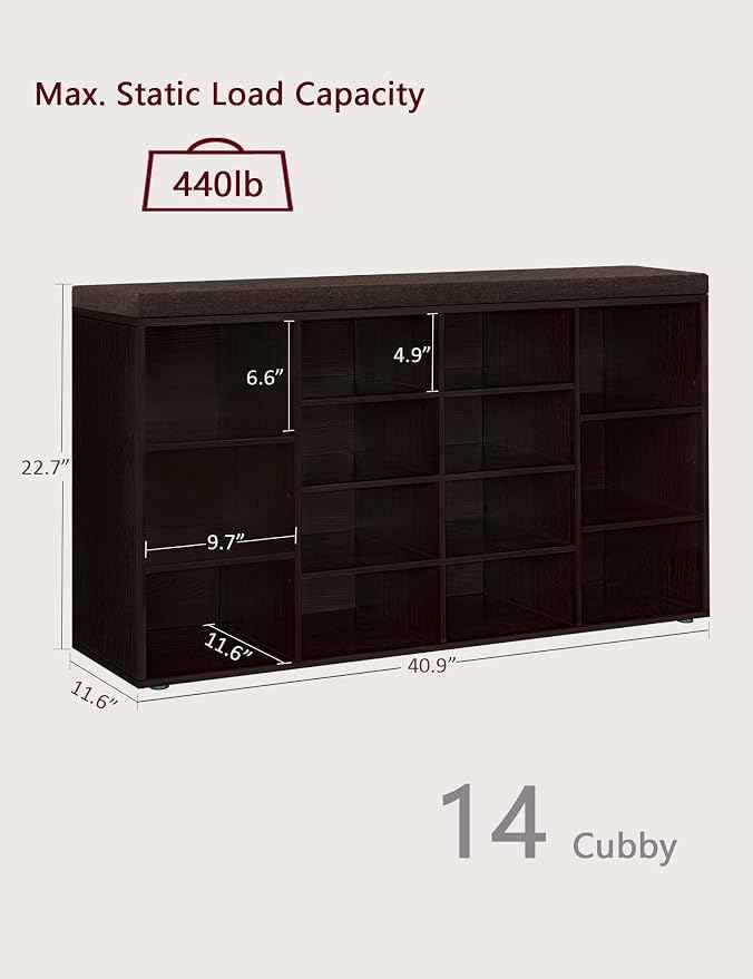 DINZI LVJ Shoe Storage Bench