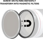 Kase 82mm Magnetic Screw in Adapter Ring Kit, Brass Magnetic to Threaded Filter - Image 4