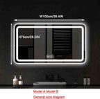 Bathroom Mirror with LED Lights，Illuminated Led Bathroom Mirror with Demister - Image 2