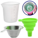 OIIKI 3D Printer Resin Filter, Stainless Resin Filter Cup + Silicone Funnel + by OIIKI