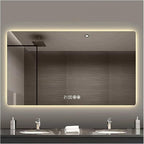 Bathroom Mirror with LED Lights，LED Bathroom Mirror，Smart Lighted Bathroom by ZXCASDF