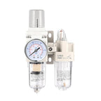 1/4 Inch NPT Compressed Air Filter Air Pressure Regulator Water-Oil Separator by ZHONGAN