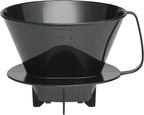 Fino Pour-Over Coffee Brewing Filter Cone, Number 4-Size, Brews 8 to 12-Cups by Fino
