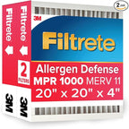 Filtrete 20x20x4 AC Furnace Air Filter, MPR 1000, MERV 11, Fits Honeywell by Filtrete