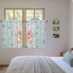 Easter Kitchen Tier Curtains 45 Inch Long 2 Panel Set, Rod Pocket Short Window - Image 4