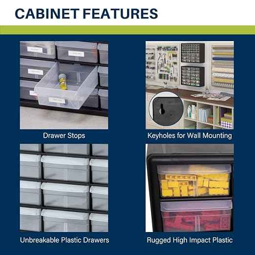 Akro-Mils 24-Drawer Plastic Drawer Storage Cabinet
