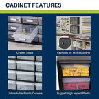 Akro-Mils 24-Drawer Plastic Drawer Storage Cabinet