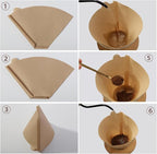 200 Count #4 Cone Coffee Filters 8-12 Cups, Disposable Coffee Filters 4 Cone - Image 4
