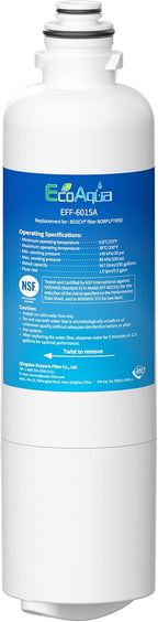 EcoAqua 11032531 Water Filter Replacement for Bosch® BORPLFTR50