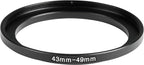 43-49mm Metal Step-Up Ring Adapter Compatible - Image 3
