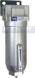 HEAVY DUTY INDUSTRIAL RATED HIGH FLOW PARTICULATE FILTER, IN-LINE WATER TRAP by THB