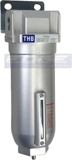 HEAVY DUTY INDUSTRIAL RATED HIGH FLOW PARTICULATE FILTER, IN-LINE WATER TRAP by THB