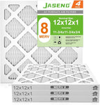 12x12x1 AC Furnace Air Filters, MERV 8 Dust Defense, JASENG MPR 600 Pleated by NewFilter