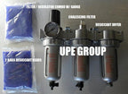 3/8" COMPRESSED AIR PARTICULATE FILTER WATER TRAP/PRESSURE REGULATOR/DESICCANT by Unknown