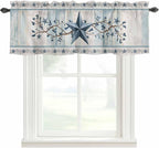 Texas Star Blue Curtain Valances by Unknown