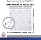 Filter King 17.25x29.25x1 Air Filter | 4-PACK | Carbon MERV 8 HVAC Pleated A/C - Image 2