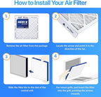 Filter King 12.5x37x1 Air Filter | 4-PACK | MERV 8 HVAC Pleated A/C Furnace - Image 4