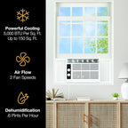 Whirlpool 5, 000 BTU 115V Window Air Conditioner & Dehumidifier - Image 5