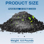 Timgle Bulk Water Air Filter Activated Charcoal Coconut Hull Granular Activated - Image 2