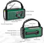 10000mAh Hand Crank Emergency Radio, NOAA Weather Radio - Image 5