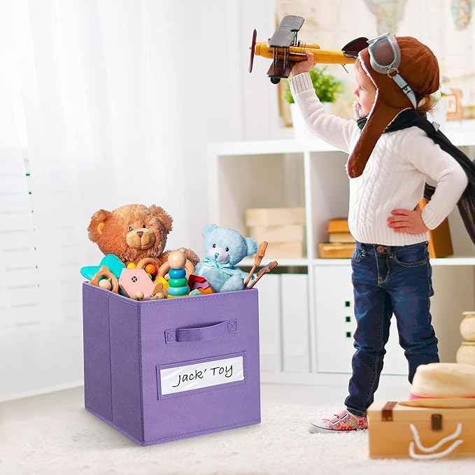 artsdi Fabric storage cubes 11 Inch Cube Storage Bin, Cube storage