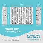 16x20x4 Air Filter Replacement MERV 11, FC100A1003 Pleated HVAC AC Furnace - Image 2