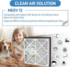 14x14x3 MERV 13 Pleated Air Filter Compatible - Image 2