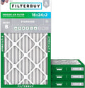 Filterbuy 16x24x2 Air Filter MERV 8 Essential Dust & Allergy Defense, by Filterbuy