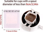 Pack of 50 Portable Hanging Ear Drip Coffee Bag, Single Serve Disposable Coffee - Image 2