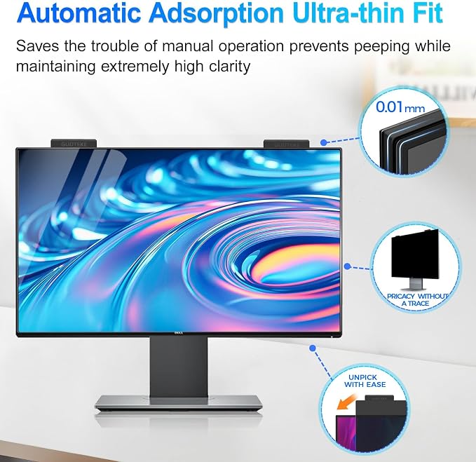 2Pack Magnetic 27 Inch Privacy Screen - Image 4